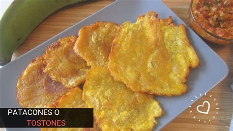 Patacones O Tostones Con Plátano Pintón Fried Plantains Recipe