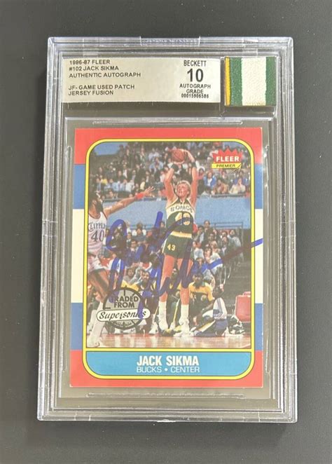 Yahoo オークション 2024 Jersey Fusion 1986 87 Fleer Jack Sikma B