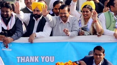 Punjab Election Arvind Kejriwal S Aam Aadmi Party Set For St Win