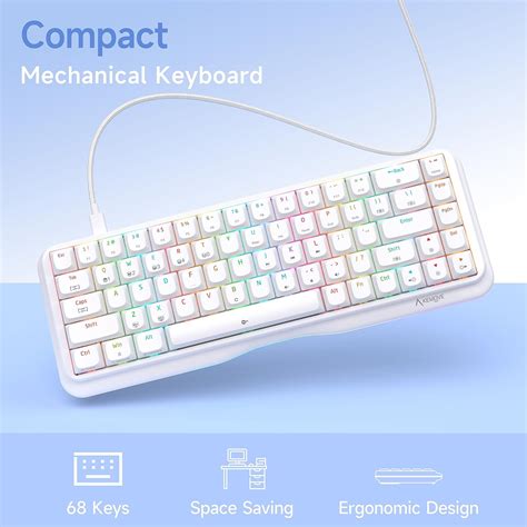KEMOVE Snowfox Mechanical Gaming Keyboard RGB Backlit Hot Swappable Mac Windows