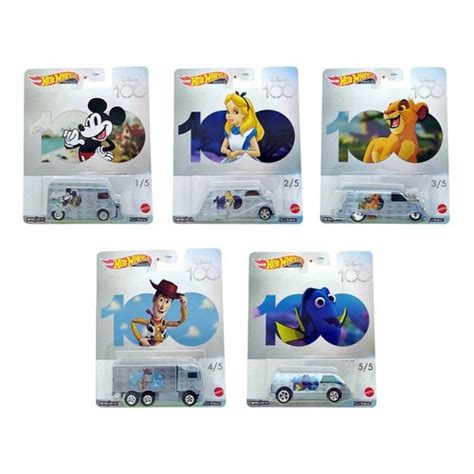 Hot Wheels Premium Pop Culture Disney Anos Set c em Promoção na
