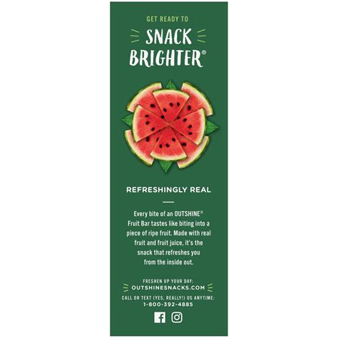 Outshine Watermelon Frozen Fruit Bars 6 Count