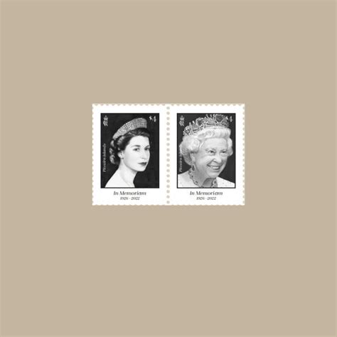 2023 Pitcairn Islands Queen Elizabeth II Memorial Se Tenant Pair