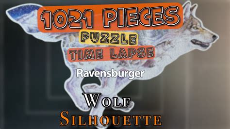 Solving Wolf Silhouette Pieces Ravensburger Puzzle Time Lapse