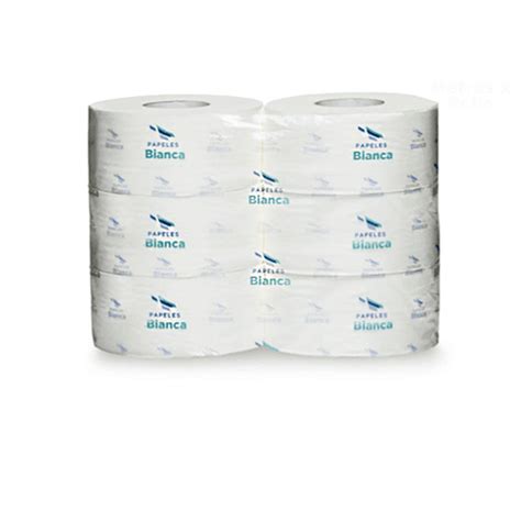 Papel Higiénico Bianca Jumbo 500 Mts 6 Rollos