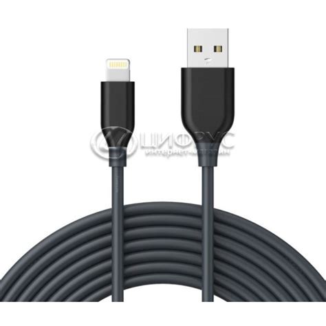 Купить USB кабель для iPhone/iPad чёрный 2 метра в Москве – USB кабель ...