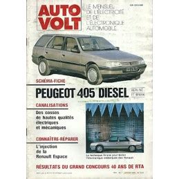 Revue Technique Auto Volt 405 De Peugeot