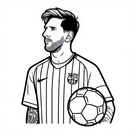 Dibujos De Lionel Messi Para Colorear E Imprimir Pdf