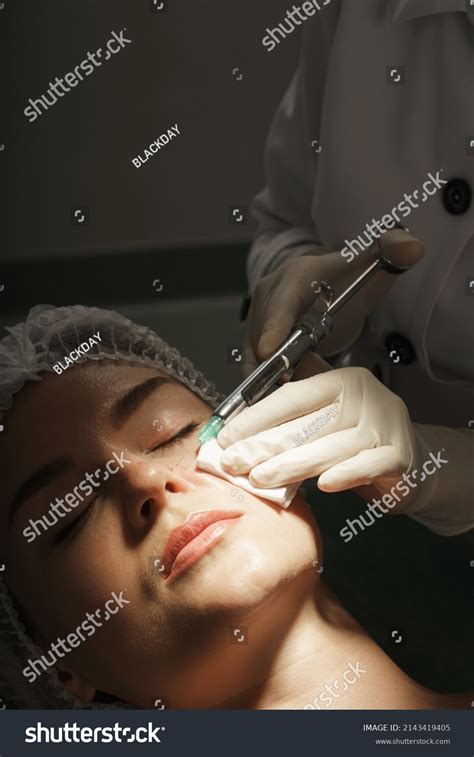 Woman Client Getting Injection Local Anesthetic Stock Photo 2143419405 ...