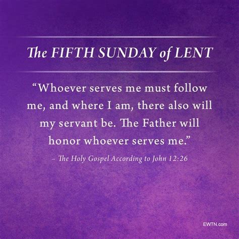 Fifth Sunday Of Lent Lent Prayers Lent Daily Quotes