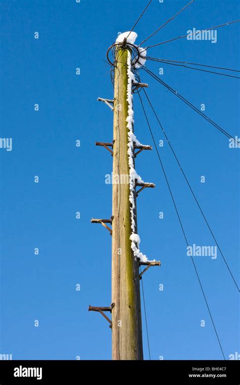 Uk Telegraph Pole Stock Photo Alamy