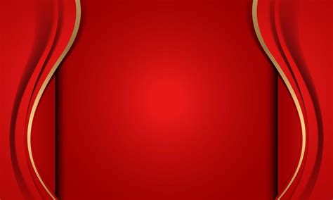 Luxury Red Layer Background With Gold Line Decoration Wave 11946819