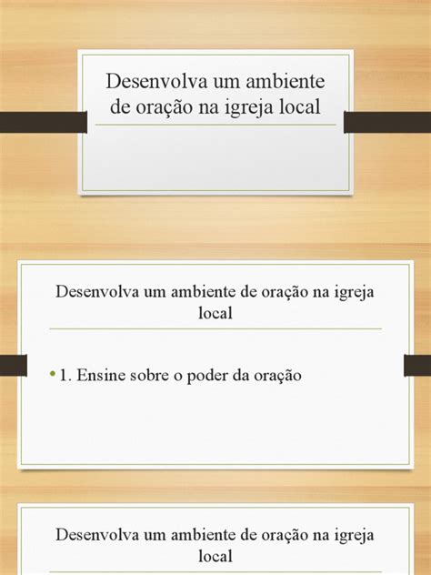 Guia para Fortalecer a Oração na Igreja | PDF