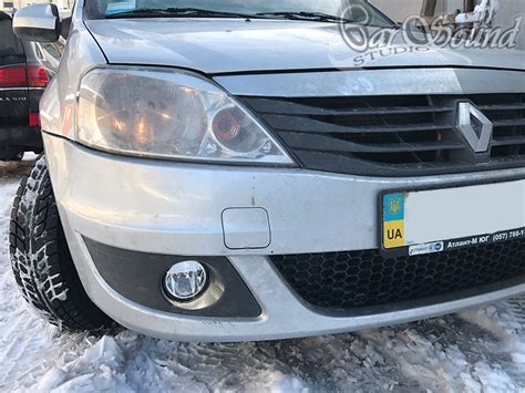 Рено Логан - Замена штатных противотуманок на светодиодные ...