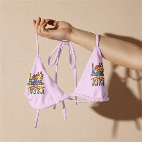 LGBTQ Pride Kiki String Bikini Top Rainbow Wings Perfect Gift For Summer Etsy