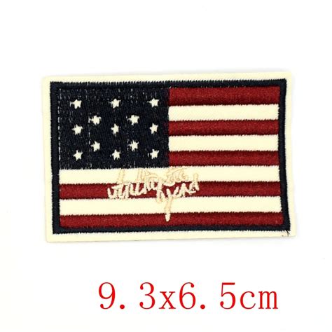 1pcs Usa American Flag Embroidered Patches For Clothing Iron On Patches