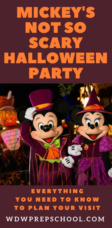 2024 Mickey S Not So Scary Halloween Party Map Best Dates Scary Halloween Party Mickey