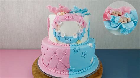 كيك تحديد جنس الجنين cake design Girl or Boy YouTube