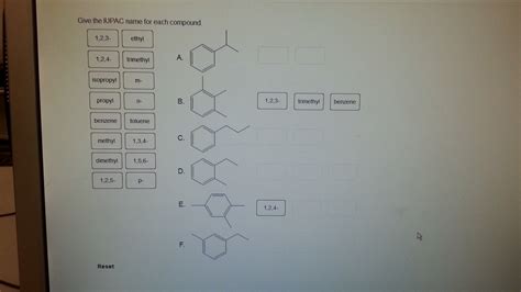 Solved Give The Iupac Name For Each Compound Chegg