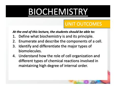 Solution Unit Basic Concepts Of Biochemistry Studypool