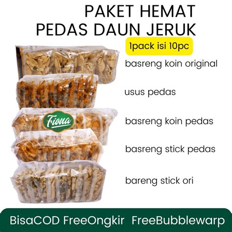 Jual Baru Fiona Paket Hemat Keripik Kripik Basreng Pedas Cikruh