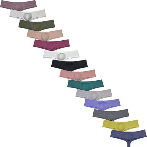 Boxer Effront Pour Homme Sous V Tement Court Demi Hanche Bikini Br Silien