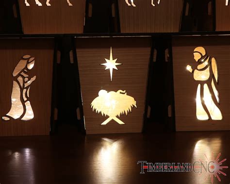 Nativity Lantern Svg Laser Cutting File Etsy