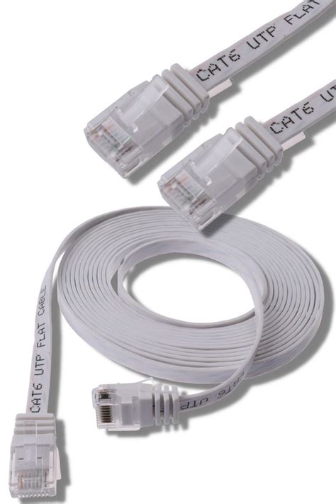 IRENIS Beyaz Cat6 Yassı Ethernet network Kablosu 15 Metre Fiyatı