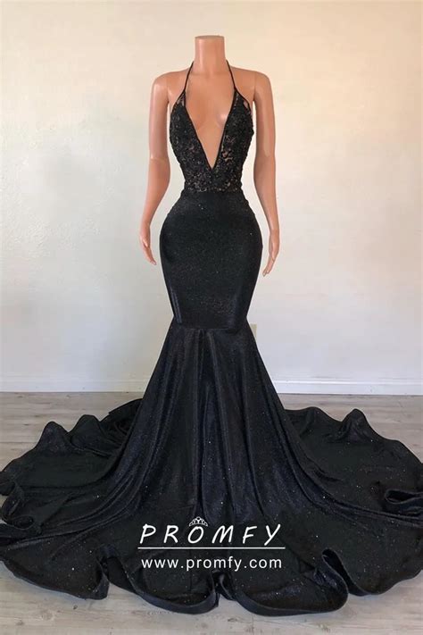 Buy Black Trumpet Prom Dress In Stock