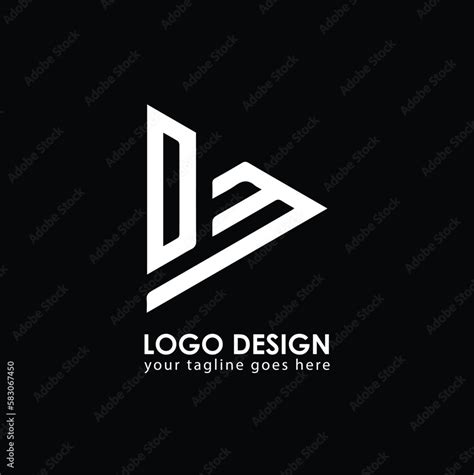 Ob Ob Logo Design Creative Minimal Letter Ob Ob Monogram Stock Vector