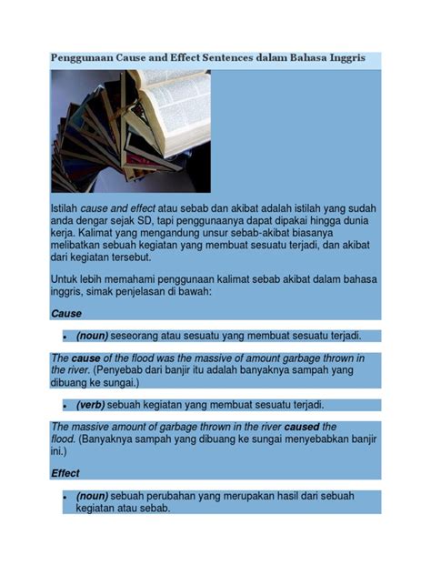 Cause Effect Signal Words Pdf