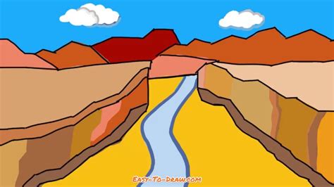 easy simple grand canyon drawing - mcfox-thisendup