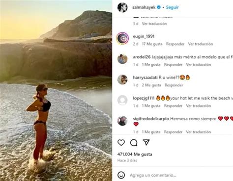 Salma Hayek Posa En Bikini En Redes Sociales A Sus A Os En El Radar