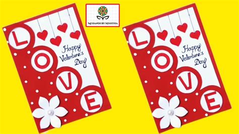 Easy And Beautiful Card For Valentines Day Valentines Day Card Making