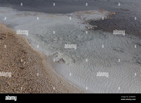 Salt Deposits Around Lake Assal In Djibouti Stock Photo Alamy