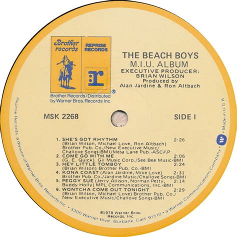 The Beach Boys - M.I.U. Album | Reprise Records (MSK 2268) - Dizonord