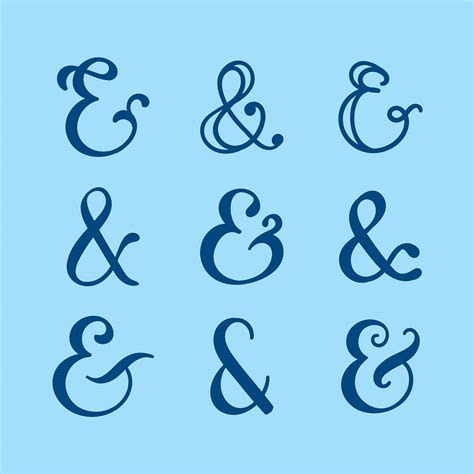 Ampersand Set Vector Vector Art At Vecteezy