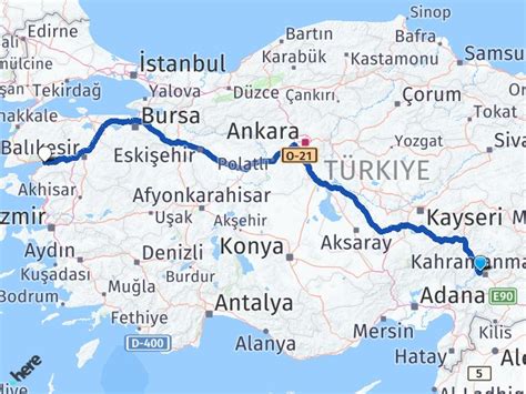 Kahramanmaraş Dulkadiroğlu Koca Seyit Havalimanı Arası Kaç Km Yol Tarifi