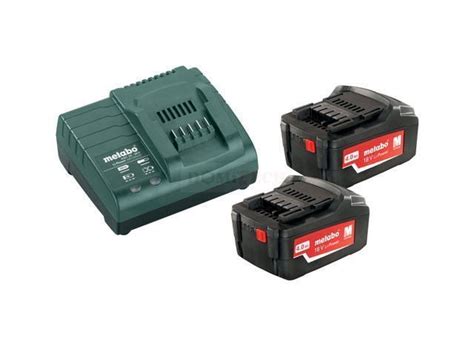 Zestaw 2 Akumulatorów Metabo Li Power 18 V 4 0 Ah ładowarka ASC 30 36