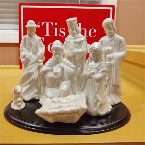 Porcelain Nativity Etsy