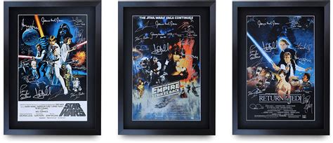 Hwc Trading A3 Fr The Star Wars Trilogy Movie Poster Collection Cast