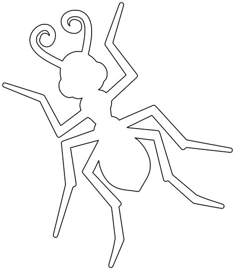 Outline Of Ant Free Printable Papercraft Templates