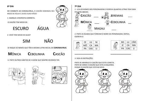 Apostila Atividades Remotas Ano Atividades Para Colorir