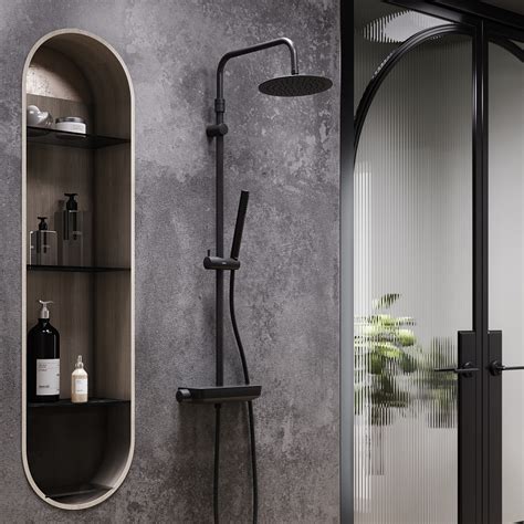 Душевая система Damixa Scandinavian Pure 936750300 стойка с тропическим ...