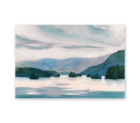 Lake George Islands Print, the Narrows of Lake George Print of Original ...