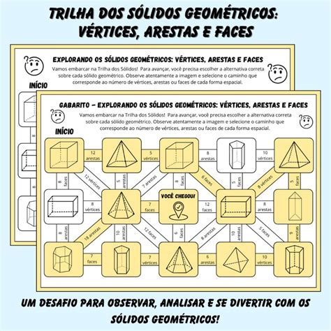 Solidos Geometricos Vertices Faces E Arestas - Atividade sobre Sólidos Geométricos: Vértices, Arestas e Faces ...