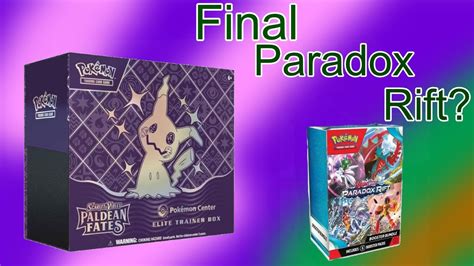 Final Paradox Rift Bundle Before Paldean Fates Youtube