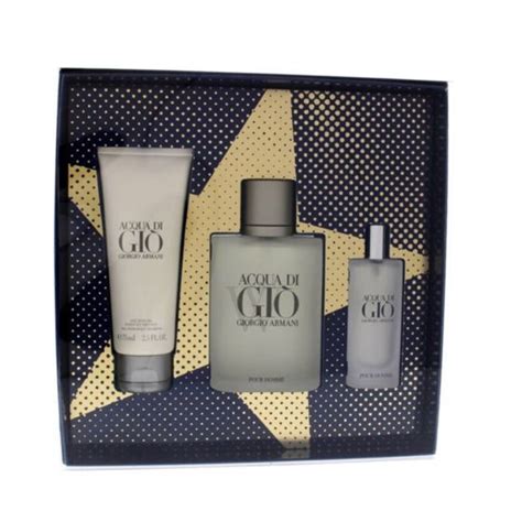 Acqua Di Gio 3 Piece Gift Set by Giorgio Armani Eau De Toilette ...