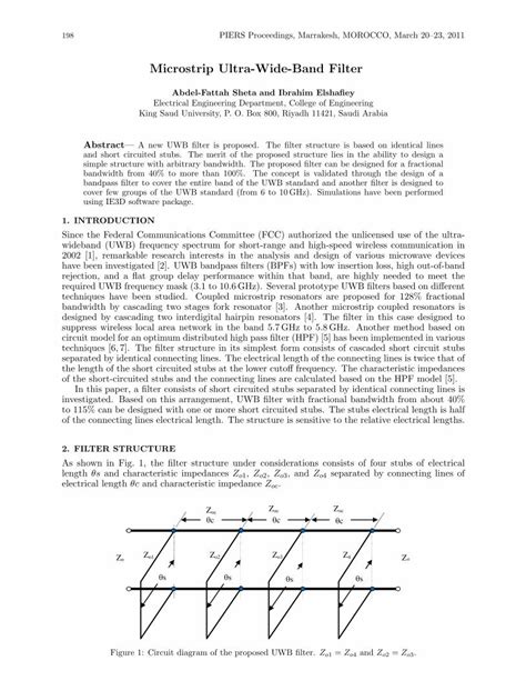 microstrip ultra wideband filter dokumentips