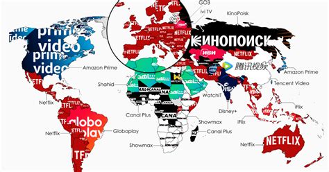 mapped   popular video  services globally